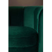 Green velvet lounge chair