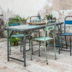 Blue vintage bohemian table