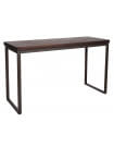 NEVADA - Heigh table 180 cm dark brown solid wood