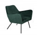ALABAMA - Comfortable lounge chair in green velvet