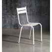 Stuhl Prity aus weiß lackiertem Metall