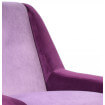 Purple velvet arm chair Floride